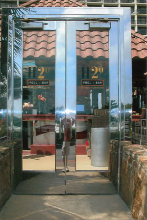 Clad Commercial Glass Doors 